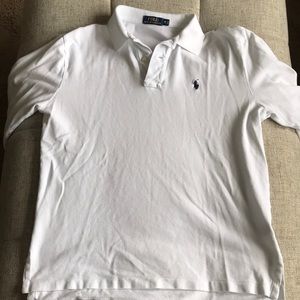 Polo Ralph Lauren White Long Sleeved Polo Shirt
